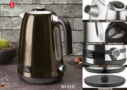BERLINGERHAUS Rychlovarná konvice s regulací teploty 1,7 l Shiny Black Collection BH-9330