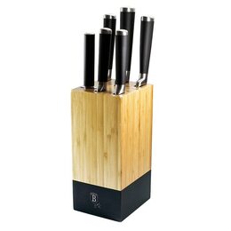 BERLINGERHAUS Sada nožů ve stojanu 7 ks Royal Black Collection BH-2424