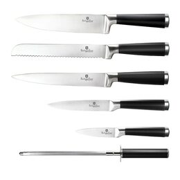 BERLINGERHAUS Sada nožů ve stojanu 7 ks Royal Black Collection BH-2424