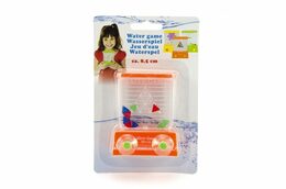 Vodní hra hlavolam plast 8,5cm asst 3 barvy na kartě