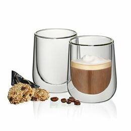 KELA Sklenice na cappuccino FONTANA sada 2 ks 180 ml KL-12404