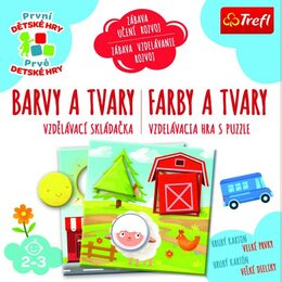 Barvy a tvary vzdělávací společenská hra pro nejmenší v krabici 20x20x5cm 24m+