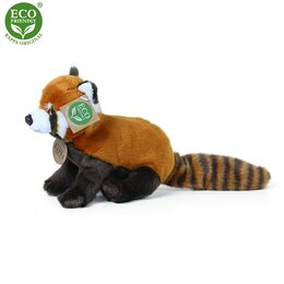 Rappa Plyšová panda červená 20 cm  ECO-FRIENDLY