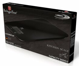 BERLINGERHAUS Váha kuchyňská digitální 5 kg Carbon Pro Line BH-9218