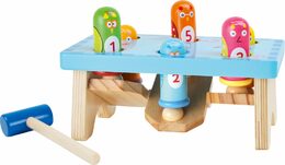small foot Dřevěná hra zatloukej ptáka - poškozený obal