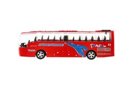 Autobus kov/plast 16cm na zpětné natažení 4barvy na bat. se zvukem v krabičce 19x8x5,5cm 24ks v boxu