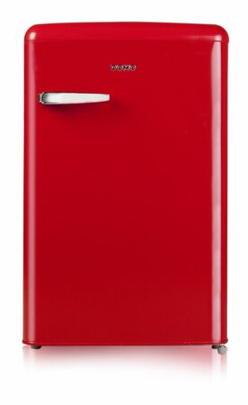 Retro lednice bez mrazáku - červená - DOMO DO981RTKR, Objem: 122 l, Třída: F