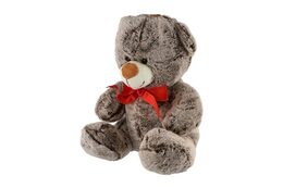 Medvěd sedící s mašlí plyš 35cm 4 barvy 0m+