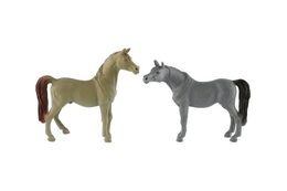 Kůň plast 13-15cm mix barev 12ks v boxu