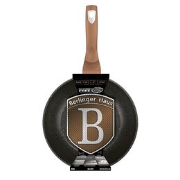 BERLINGERHAUS Wok s mramorovým povrchem 30 cm Rosegold Metallic Line BH-6171