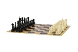 Šachy+dáma+mlýn společenská hra v krabici 22x23x2cm SK verze