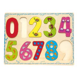 Bino Dřevěné hračky počítání puzzle číslice