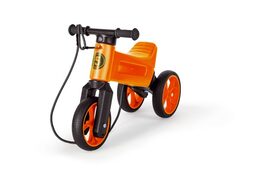 Odrážedlo FUNNY WHEELS Rider SuperSport oranž. 2v1+popruh, výš. sedla 28/30cm nos. 25kg 18m+ v sáčku