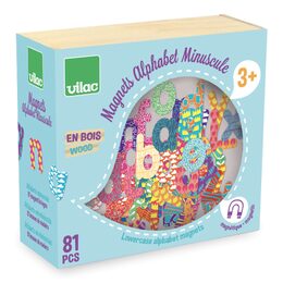 Vilac Dřevěná magnetická malá abeceda 81ks