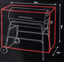 PROGARDEN Ochranný obal na gril L 95 x 60 x 85 cm KO-FC4630260