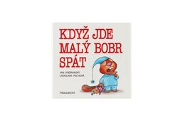 Knížka leporelo CZ text - Když jde malý bobr spát 11x10cm 24m+