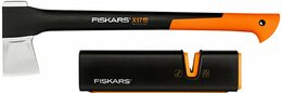 Fiskars 129050 (1020182) SET štípací sekera X17 a ostřič nožů a seker Xsharp™