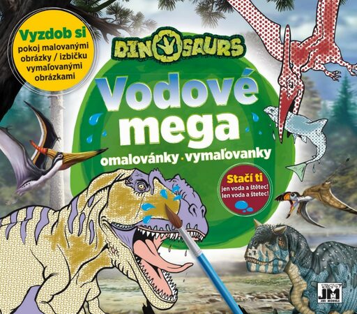JIRI MODELS Vodové mega omalovánky/ Dinosauři