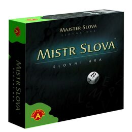 Mistr Slova společenská hra s kostkami v krabici 24,5x25,5x6cm