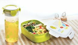 Promis TM-120G Lunchbox + láhev - 0,5L, jedno-dvou komorový, plastový, uzavíratelný