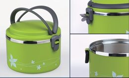 Promis TM-100 green Lunchbox - 1L, nerez výplň, uzavíratelný, zelený