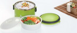 Promis TM-100 green Lunchbox - 1L, nerez výplň, uzavíratelný, zelený