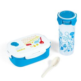 Promis TM-120B Lunchbox + láhev - 0,5L, jedno-dvou komorový, plastový, uzavíratelný