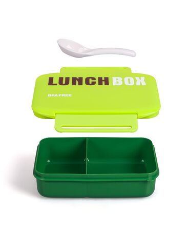 Promis TM-98G Lunchbox - 0,98L, jedno komorový, plastový, uzavíratelný, zelený