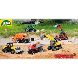 Auto Truxx 2 traktor se lžící plast 32cm s figurkou v krabici 37x22x16cm 24m+