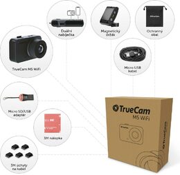 TrueCam M5 GPS WiFi (s hlášením radarů)