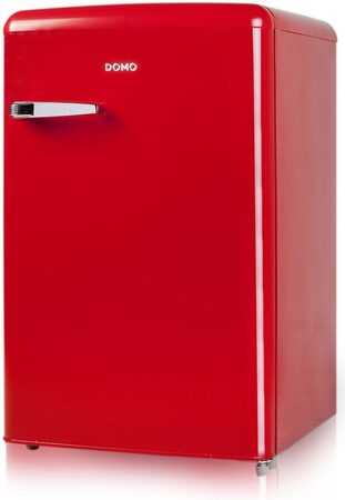 Retro lednice bez mrazáku - červená - DOMO DO981RTKR, Objem: 122 l, Třída: F