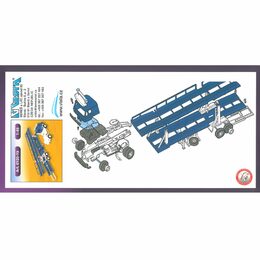 Stavebnice Monti 19 Autotransport Liaz 1:48 v krabici 31,5x16,5x7,5cm