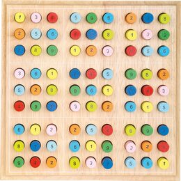 small foot Dřevěné sudoku barevné válečky