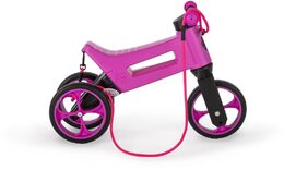 Odrážedlo FUNNY WHEELS Rider SuperSport fialové 2v1, výška sedla 28/30cm nosnost 25kg 18m+ v sáčku