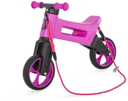 Odrážedlo FUNNY WHEELS Rider SuperSport fialové 2v1, výška sedla 28/30cm nosnost 25kg 18m+ v sáčku