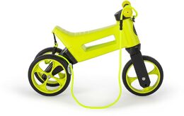 Odrážedlo FUNNY WHEELS Rider SuperSport zelené 2v1+popruh, výš. sedla 28/30cm nos. 25kg 18m+ v sáčku