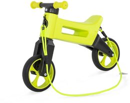 Odrážedlo FUNNY WHEELS Rider SuperSport zelené 2v1+popruh, výš. sedla 28/30cm nos. 25kg 18m+ v sáčku