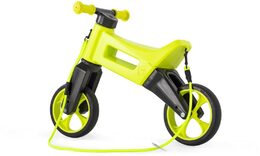 Odrážedlo FUNNY WHEELS Rider SuperSport zelené 2v1+popruh, výš. sedla 28/30cm nos. 25kg 18m+ v sáčku