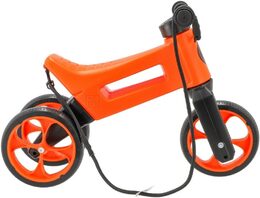 Odrážedlo FUNNY WHEELS Rider SuperSport oranž. 2v1+popruh, výš. sedla 28/30cm nos. 25kg 18m+ v krabi