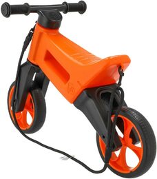 Odrážedlo FUNNY WHEELS Rider SuperSport oranž. 2v1+popruh, výš. sedla 28/30cm nos. 25kg 18m+ v sáčku