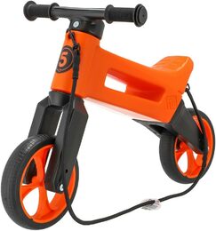 Odrážedlo FUNNY WHEELS Rider SuperSport oranž. 2v1+popruh, výš. sedla 28/30cm nos. 25kg 18m+ v krabi