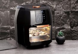 BERLINGERHAUS Horkovzdušná trouba a fritéza digitální 12 l Black Rose Collection BH-9415