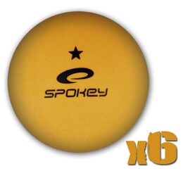 Spokey LERNER-Pingpongové míčky 1* oranžové , 6 ks