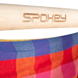 Spokey BENCH DELUXE KÁRO barevné Houpací síť - sedátko pro dva, do 160 kg