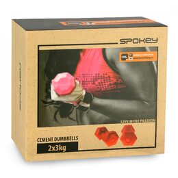 Spokey MONSTER II Sada šestihranných činek 2*3 kg