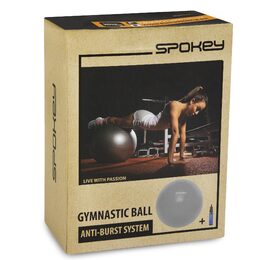 Spokey FITBALL III- Gymnastický míč 65 cm včetně pumpičky šedý