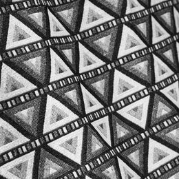 Spokey ZUNI Bavlněná houpací síť s výztuhou, černo-bílá