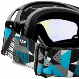 Spokey DENNY lyžařské brýle černo-šedo-bílé