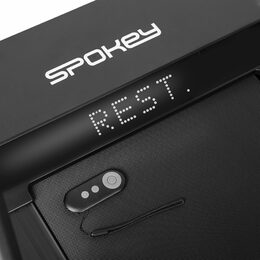 Spokey EVEN+ Běžecký pás s madlem a držákem na tablet/telefon