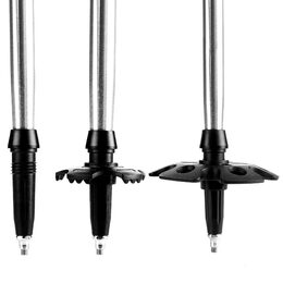 Spokey COMPASS Trekingové hole 3-dílné, zeleno-stříbrné